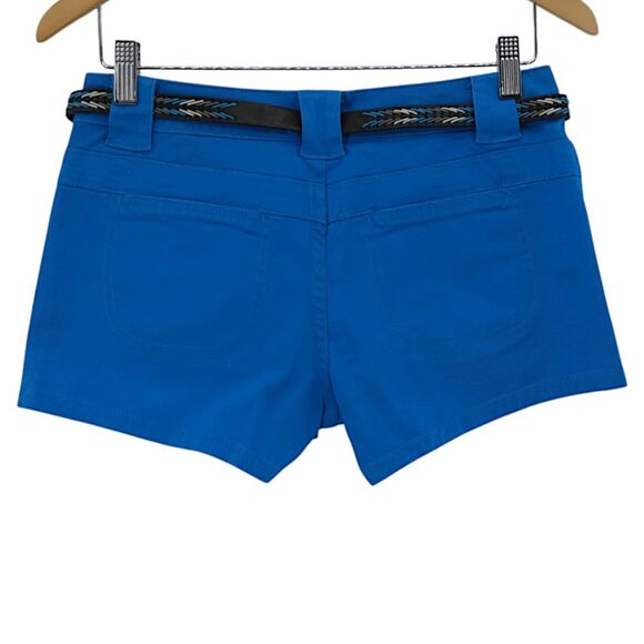 BeBop Bright Blue Utility Shorts with Braided Belt Size 5 - Picture 2 of 6